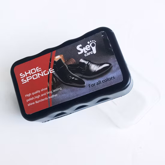 Disposable Shoe Cleaning Sponge Black Hotel Shoe Shine Polish