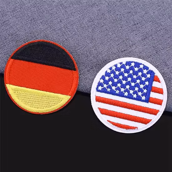 Factory Custom Clothing Accessory Embroidery Woven Badge Patch Shoes Bag Shirt Fashion Heat Transfer Iron on Patches