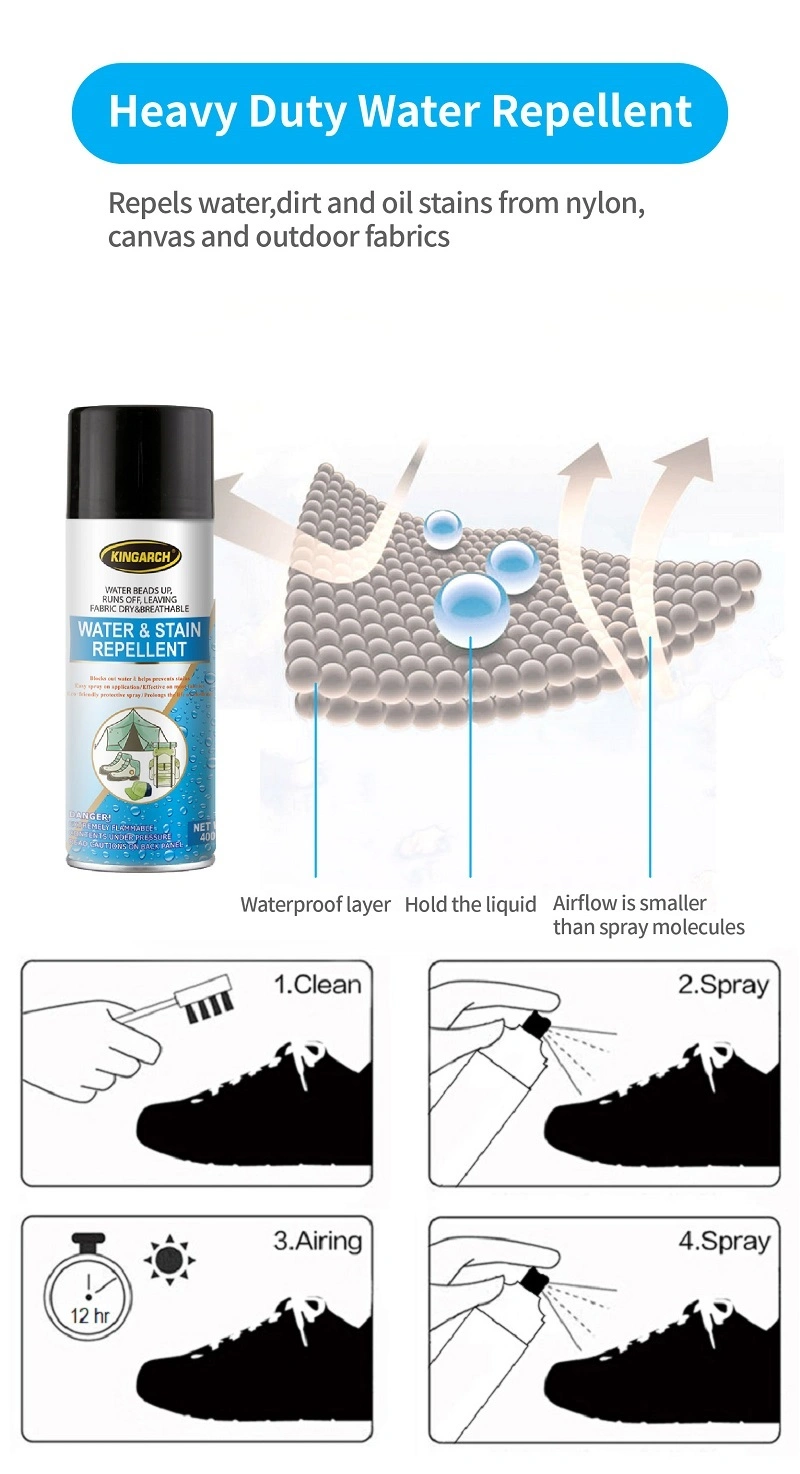 Drop Shipping Private Label Offered Invisible Waterproof Coating Water and Stain Repellent Spray