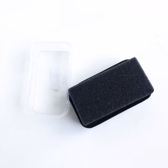 Disposable Shoe Cleaning Sponge Black Hotel Shoe Shine Polish
