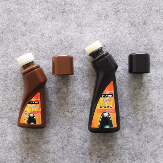 75ml Waterproof Shining Brown Color Liquid Shoe Polish