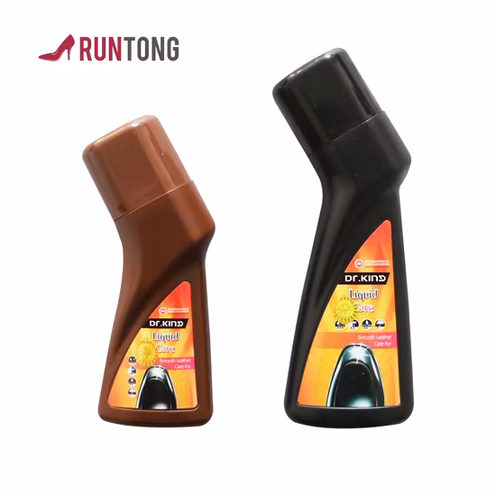 75ml Waterproof Shining Brown Color Liquid Shoe Polish