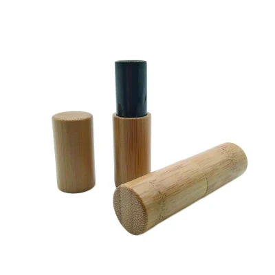 Confezione cosmetica in bambù Confezione cosmetica della serie bambù con tubo di bambù e incisione
