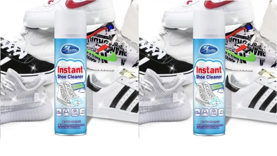 Detergente per scarpe in pelle con logo personalizzato OEM di fabbrica Detergente per scarpe in schiuma per scarpe da ginnastica bianche